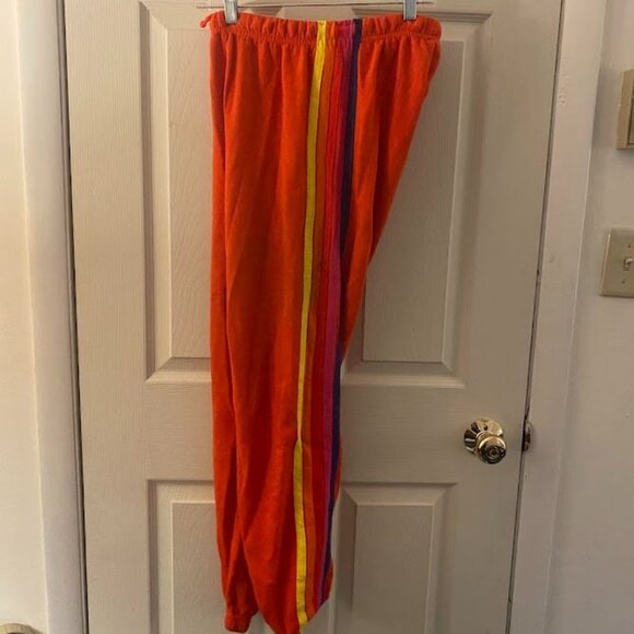5 STRIPE SWEATPANTS - ORANGE // YELLOW // PURPLE - Picture 2 of 5
